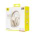 Baseus Bowie H1s Bluetooth Headset Foldable, Active Noise Cancelling Wireless Over-Ear Headphone, PX4 Waterproof, up to 100Hrs - White